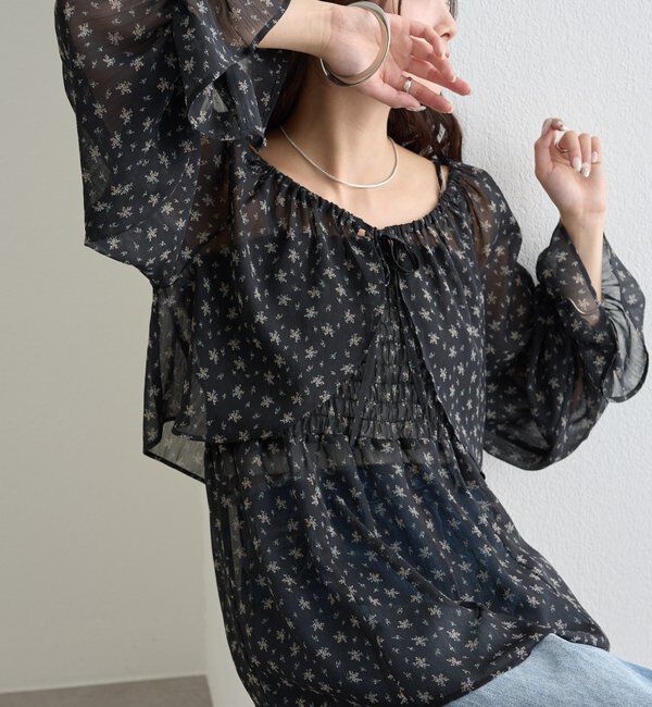  「シアーフラワーキャミボレロSET」|シャツ・ブラウス|