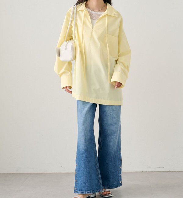  「襟付きスキッパーシャツ」|シャツ・ブラウス|