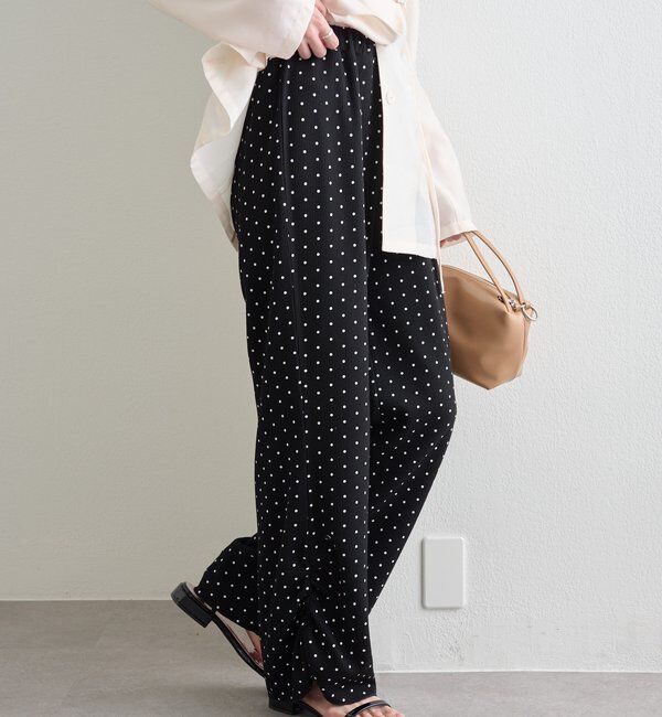  「裾ギャザーリブパンツ」|チノ|