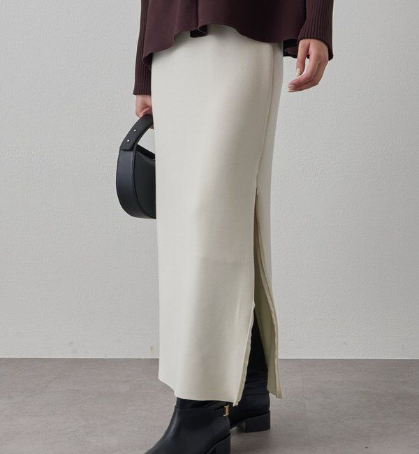  「【Lサイズも登場！】ポンチZIPタイトスカート」|スカート|