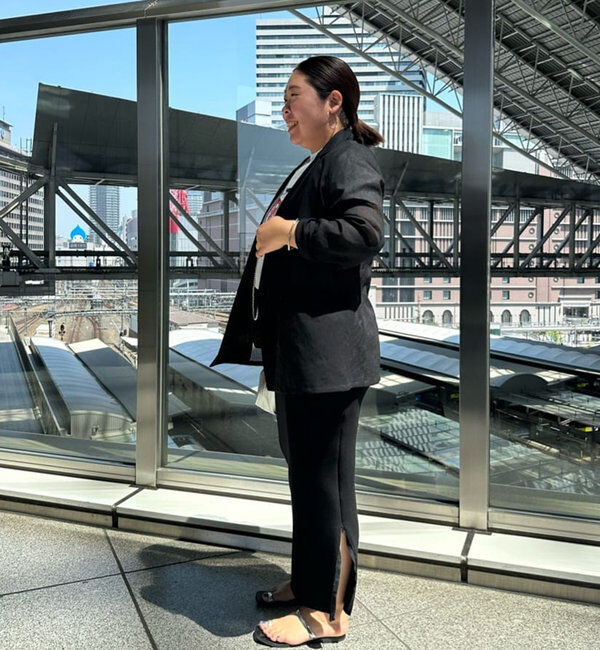  「【Lサイズも登場！】ポンチZIPタイトスカート」|スカート|