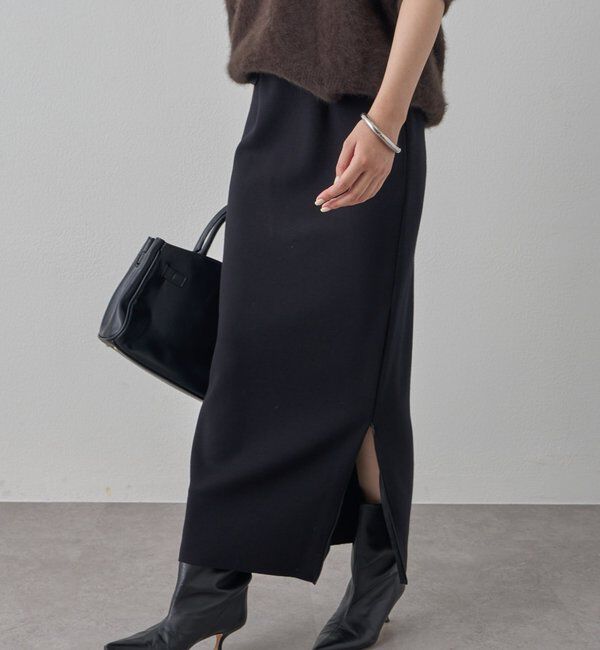  「【Lサイズも登場！】ポンチZIPタイトスカート」|スカート|