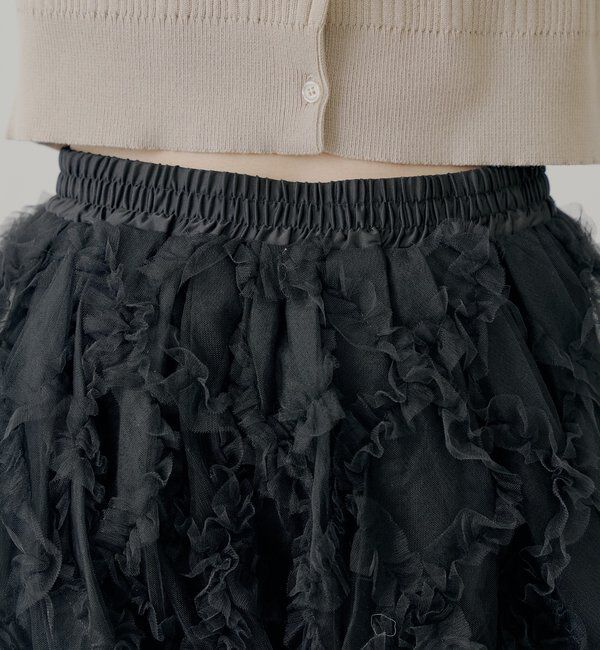  「チュールティアードバルーンショートパンツ」|チノ|