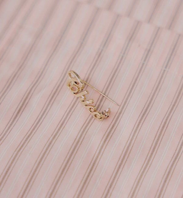  「ブローチ付きストライプルーズシャツ」|シャツ・ブラウス|