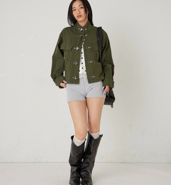  「ファイヤーマンミリタリーシャツジャケット」|ブルゾン・スタジャン|
