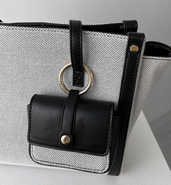  「バイカラートリミングトートバッグ」|トートバッグ|