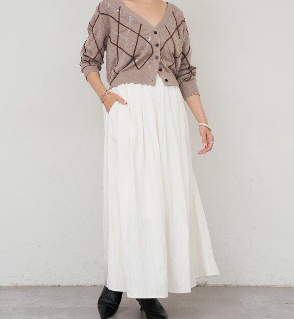  「アーガイルニットカーディガン」|カーディガン|