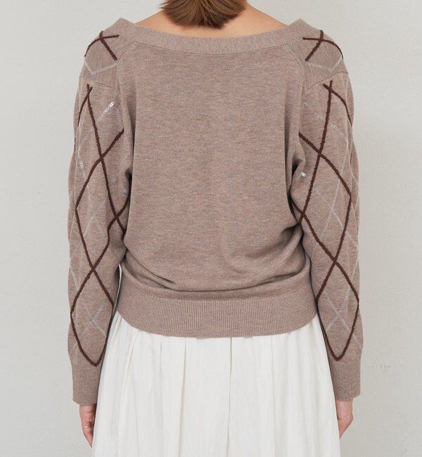  「アーガイルニットカーディガン」|カーディガン|