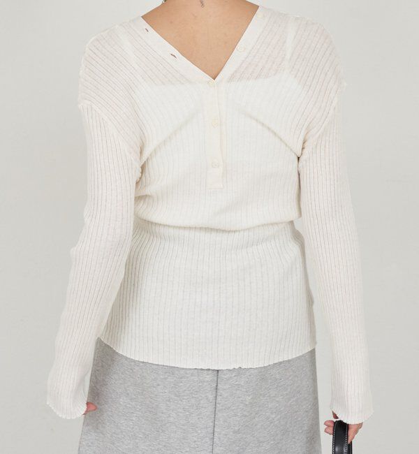  「2WAYリブカーディガン」|カーディガン|