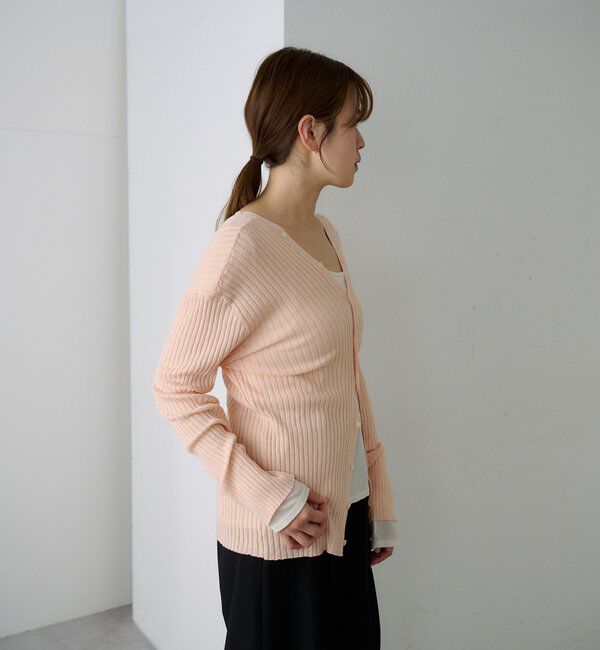  「2WAYリブカーディガン」|カーディガン|