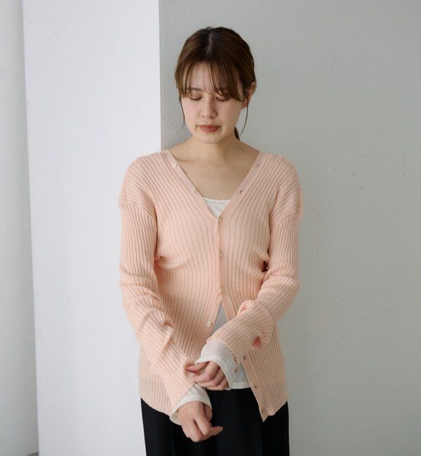  「2WAYリブカーディガン」|カーディガン|