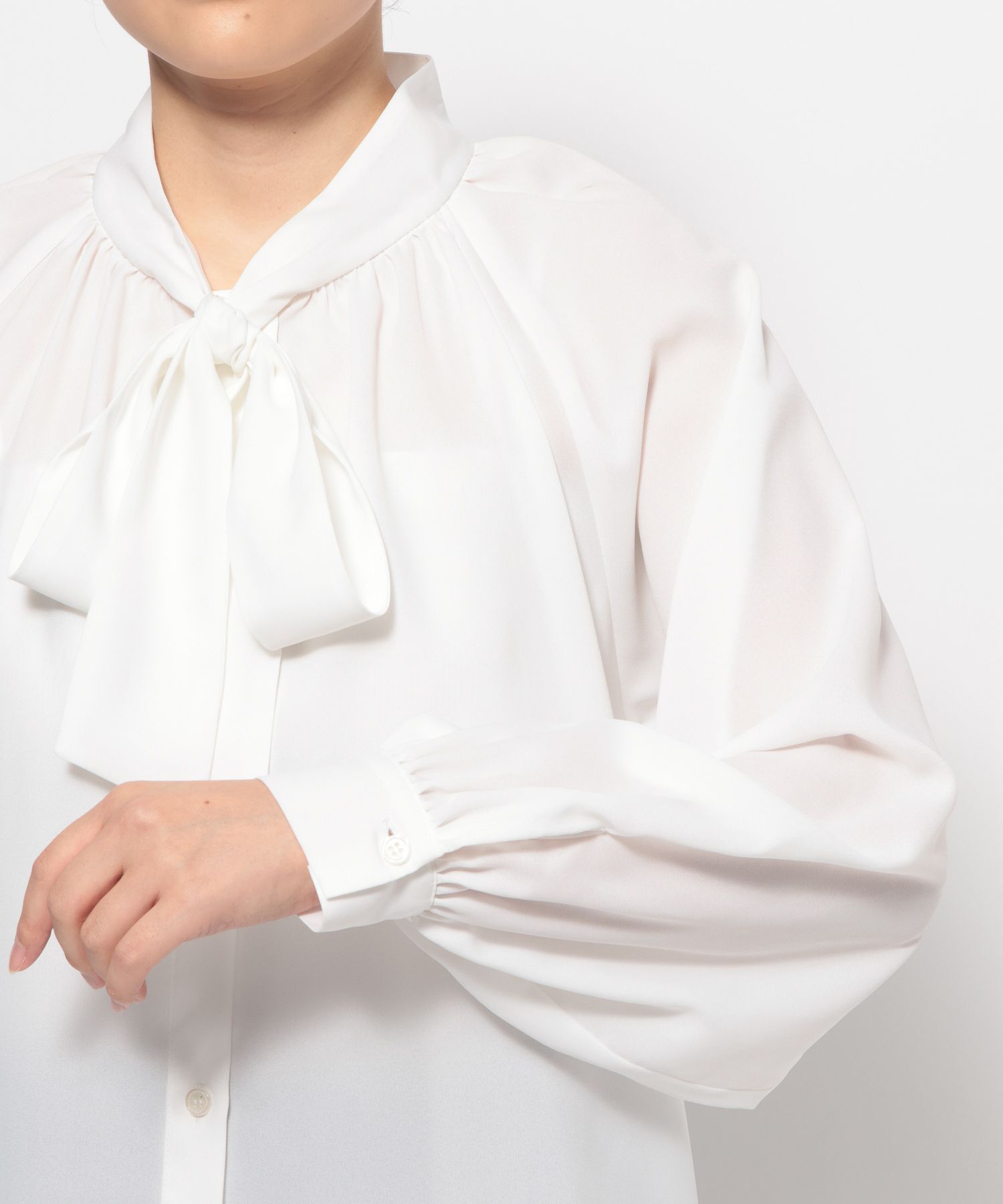  「【入卒／セレモニー】リボンブラウス」|シャツ・ブラウス|