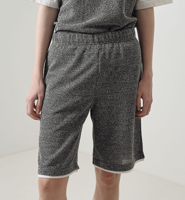 ABAHOUSE「【上下2点セット/セットアップ対応】メランジパイルフェイクレイヤード  /  ユ」|Tシャツ・カットソー|