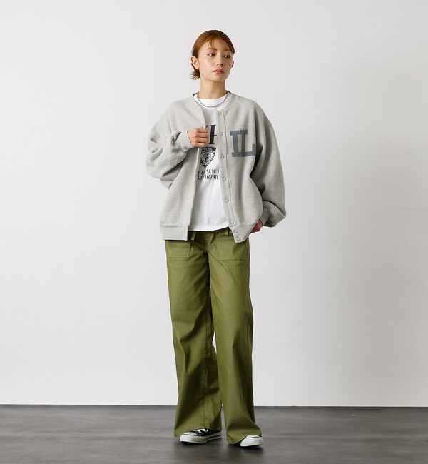 ABAHOUSE「別注【REMI RELIEF / レミレリーフ】ノンストレス起毛裏毛 スタジアム」|カーディガン|