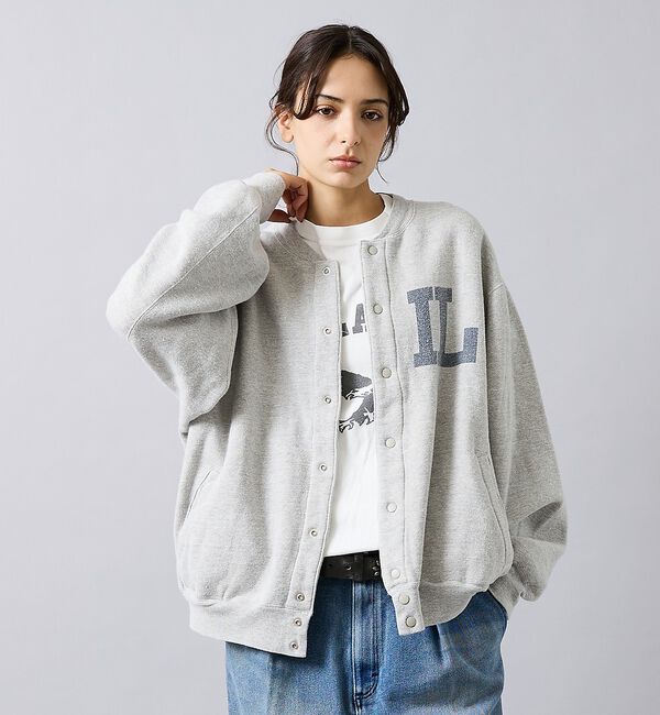 ABAHOUSE「別注【REMI RELIEF / レミレリーフ】ノンストレス起毛裏毛 スタジアム」|カーディガン|