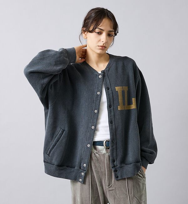 ABAHOUSE「別注【REMI RELIEF / レミレリーフ】ノンストレス起毛裏毛 スタジアム」|カーディガン|