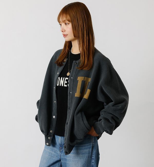 ABAHOUSE「別注【REMI RELIEF / レミレリーフ】ノンストレス起毛裏毛 スタジアム」|カーディガン|