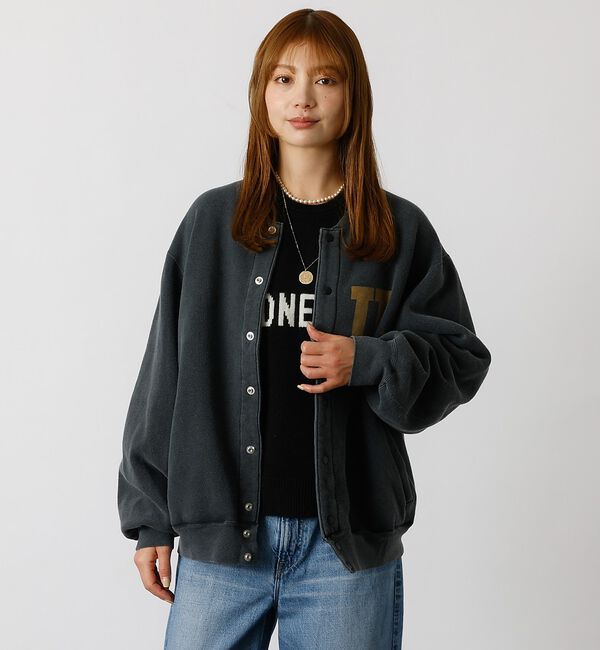 ABAHOUSE「別注【REMI RELIEF / レミレリーフ】ノンストレス起毛裏毛 スタジアム」|カーディガン|