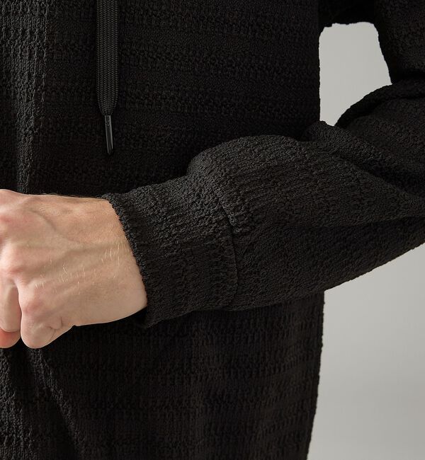 ABAHOUSE「シアーストレッチ ダブルジップ メッシュパーカー」|パーカー|