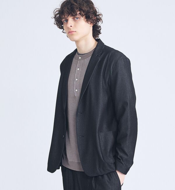 ABAHOUSE「【セットアップ対応】デニムライクツイル シングルジャケット」|テーラードジャケット|