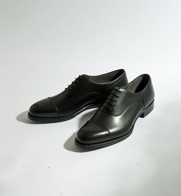 alfredoBANNISTER「【一部店舗＋WEB限定】グッドイヤーウエルト 内羽根 ストレートチップ シューズ」|ビジネス・ドレスシューズ|ブラック