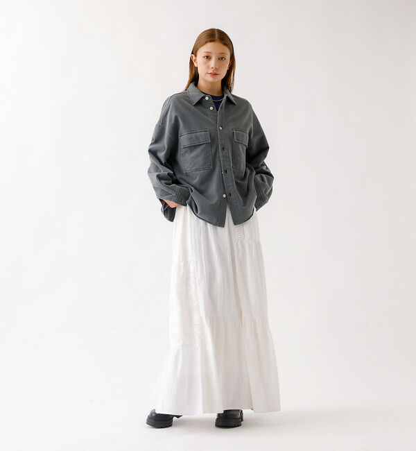 Rouge vif「【JOHNBULL/ジョンブル】ピグメントスウェットシャツ/羽織り/スウェット【」|シャツ・ブラウス|