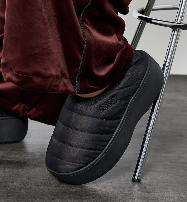 Rouge vif「【SUBU/スブ】バンププラットフォーム/VAMP PLATFORM/厚底/スリ」|スニーカー|ブラック