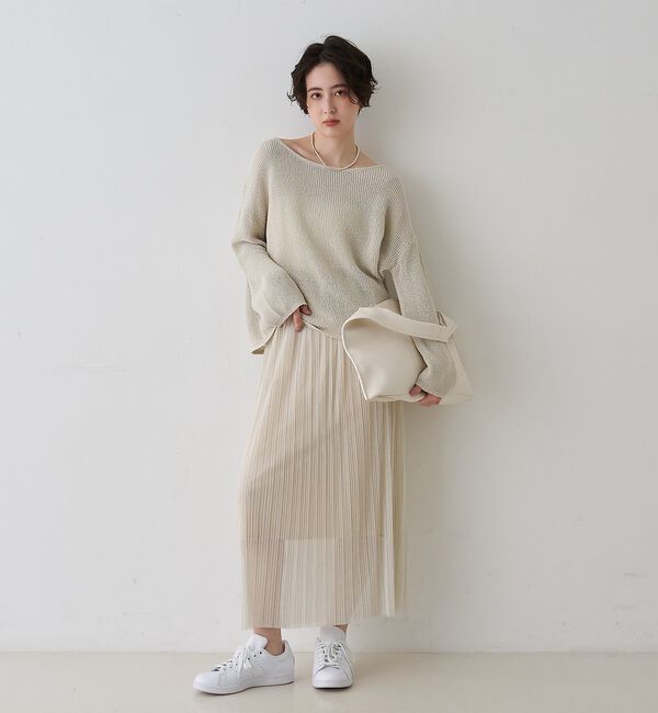 Rouge vif「【一部店舗限定】バックスリット ゆるメッシュニット」|ニット・セーター|