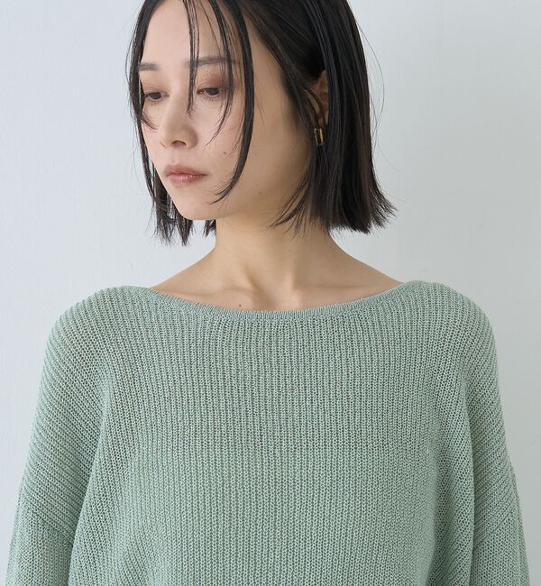 Rouge vif「【一部店舗限定】バックスリット ゆるメッシュニット」|ニット・セーター|