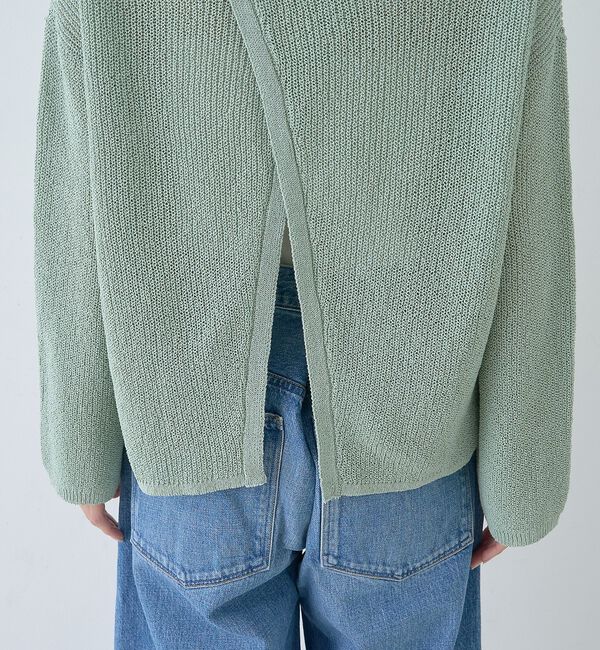 Rouge vif「【一部店舗限定】バックスリット ゆるメッシュニット」|ニット・セーター|