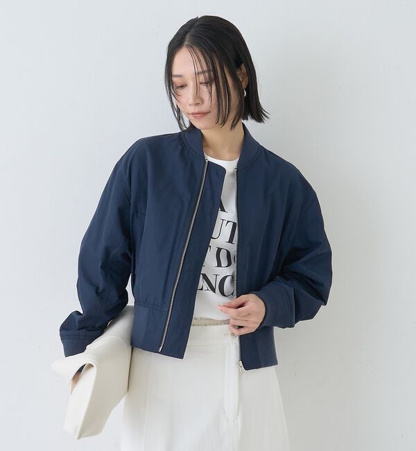 Rouge vif「ミリタリーブルゾン/形状記憶/シワ防止」|ブルゾン・スタジャン|