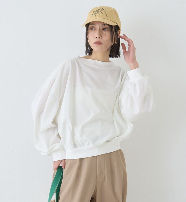 Rouge vif「ポリスパンパフスリーブイージーカットプルオーバー/吸水速乾」|Tシャツ・カットソー|