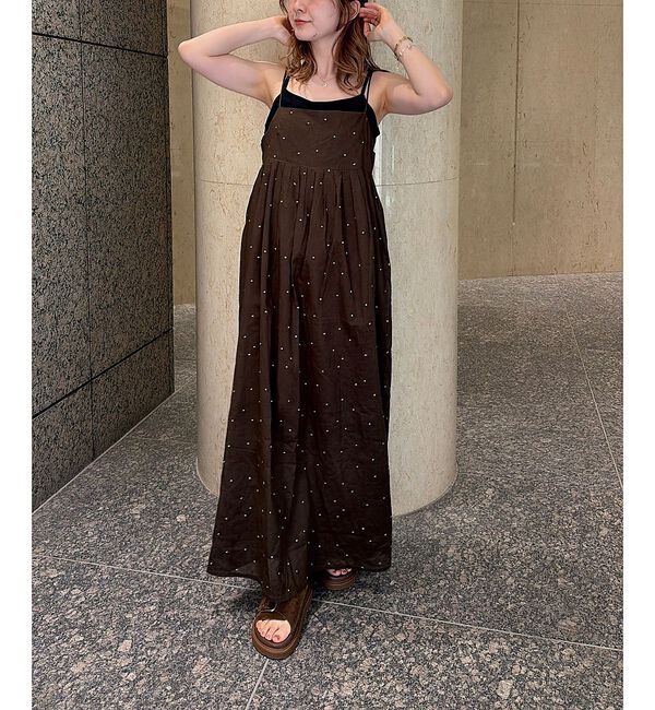 Rouge vif「【2026SS新作】【人気追加】インドドット刺繍キャミワンピース【予約】」|ワンピース|