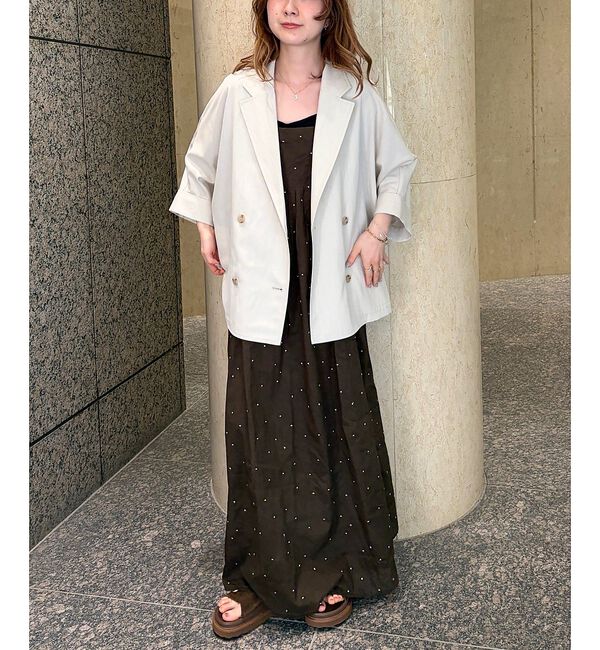 Rouge vif「【2026SS新作】【人気追加】インドドット刺繍キャミワンピース【予約】」|ワンピース|