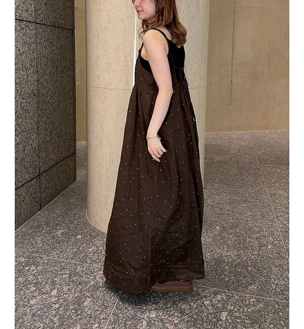 Rouge vif「【2026SS新作】【人気追加】インドドット刺繍キャミワンピース【予約】」|ワンピース|