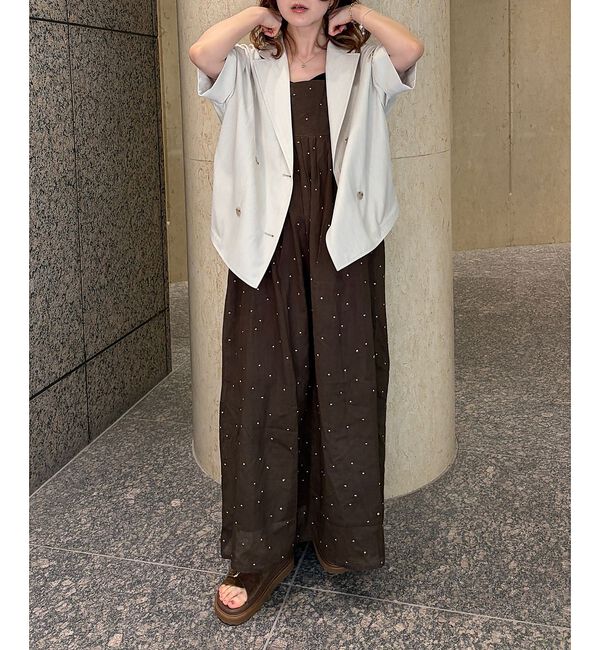 Rouge vif「【2026SS新作】【人気追加】インドドット刺繍キャミワンピース【予約】」|ワンピース|