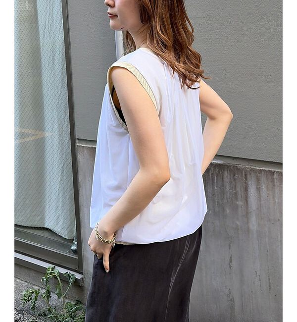 Rouge vif「【一部店舗限定】チュールレイヤードニットトップス【予約】」|ニット・セーター|