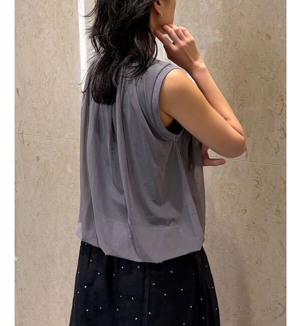 Rouge vif「【一部店舗限定】チュールレイヤードニットトップス【予約】」|ニット・セーター|