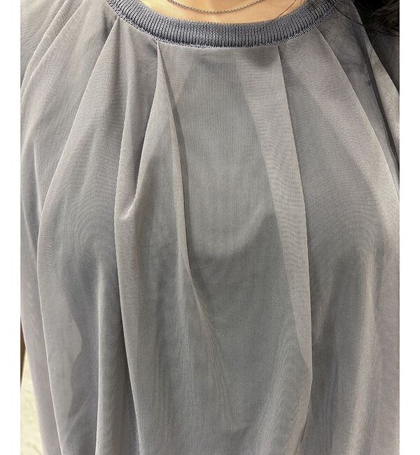 Rouge vif「【一部店舗限定】チュールレイヤードニットトップス【予約】」|ニット・セーター|