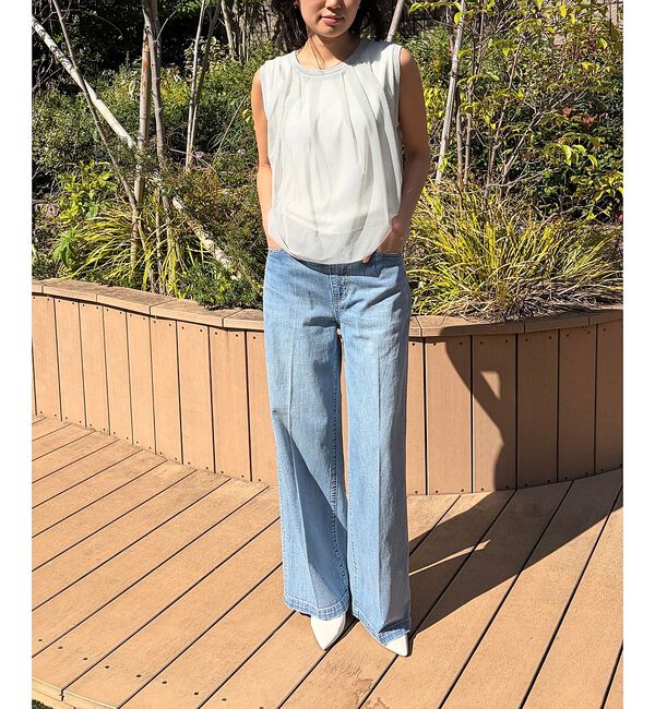 Rouge vif「【一部店舗限定】チュールレイヤードニットトップス【予約】」|ニット・セーター|