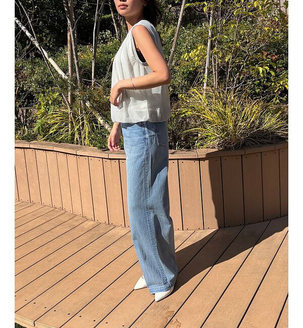 Rouge vif「【一部店舗限定】チュールレイヤードニットトップス【予約】」|ニット・セーター|