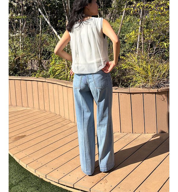 Rouge vif「【一部店舗限定】チュールレイヤードニットトップス【予約】」|ニット・セーター|