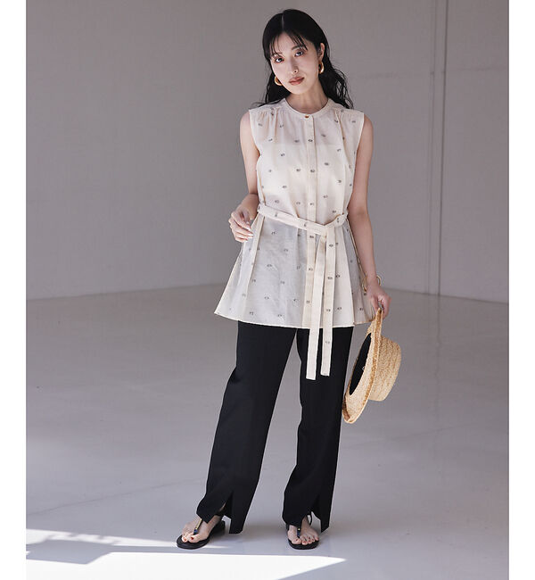 qualite「カットドビーチュニックブラウス」|ワンピース|