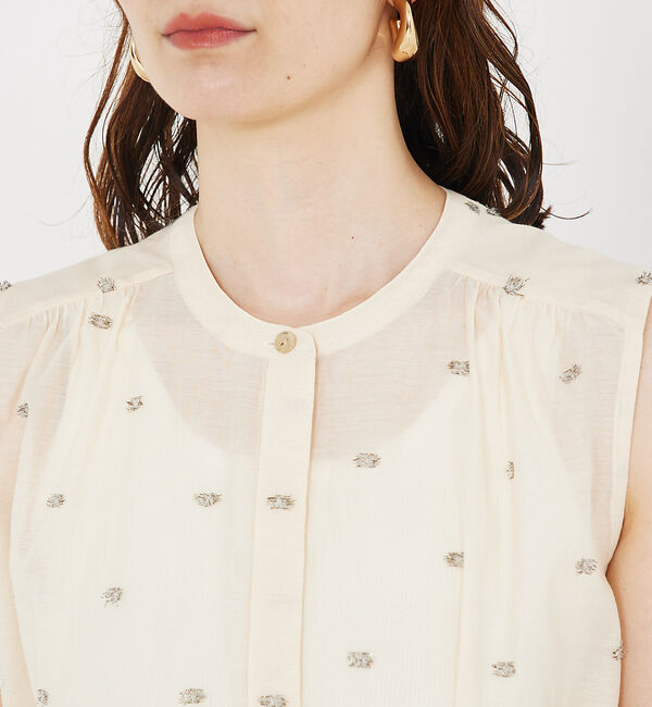 qualite「カットドビーチュニックブラウス」|ワンピース|