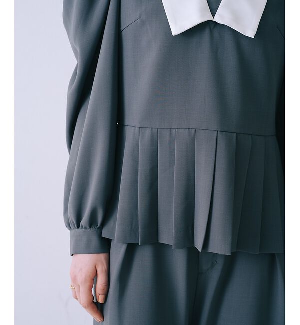 SELFIST「裾プリーツブラウス」|シャツ・ブラウス|