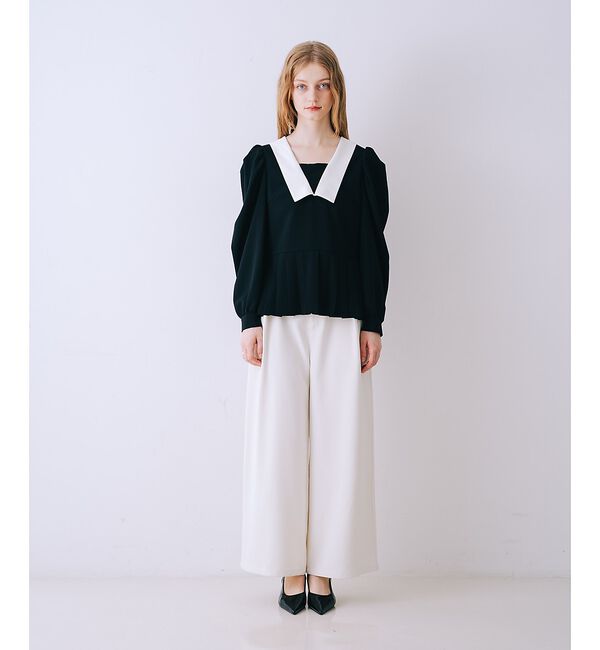 SELFIST「裾プリーツブラウス」|シャツ・ブラウス|