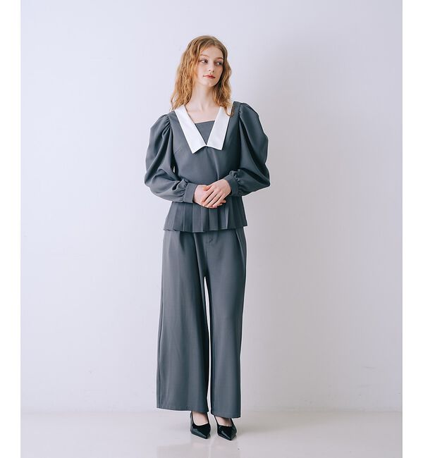 SELFIST「裾プリーツブラウス」|シャツ・ブラウス|