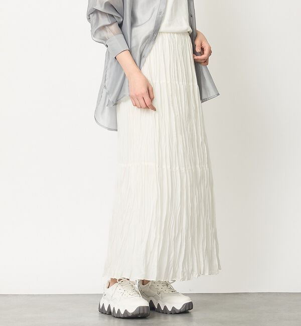 abahouse mavie「【シワ知らず】プリーツティアードスカート」|スカート|