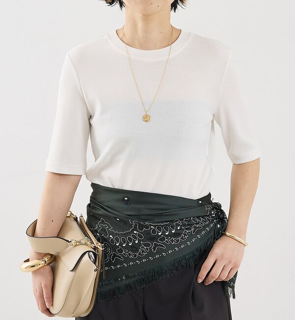 The Store by C' 「【COCUCA】エレガントTeeライト【予約】」|Tシャツ・カットソー|ホワイト