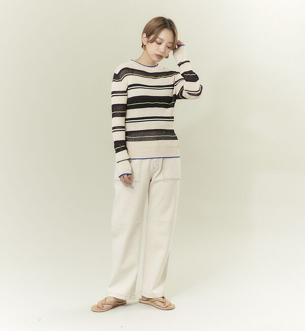 NOMINE「シアーボーダーニット」|ニット・セーター|